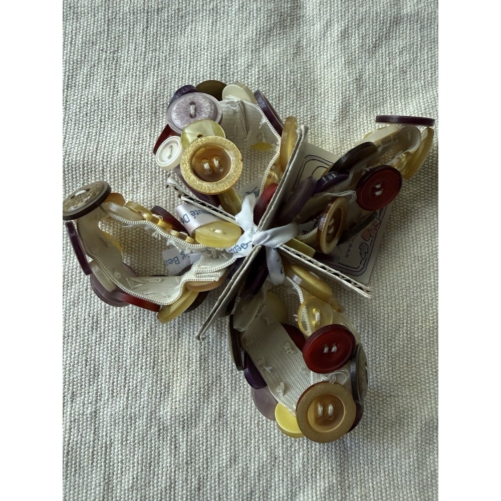 April Cornell Button Napkin Rings Set of  8 NWT 40th Anniv 2015 Handmade